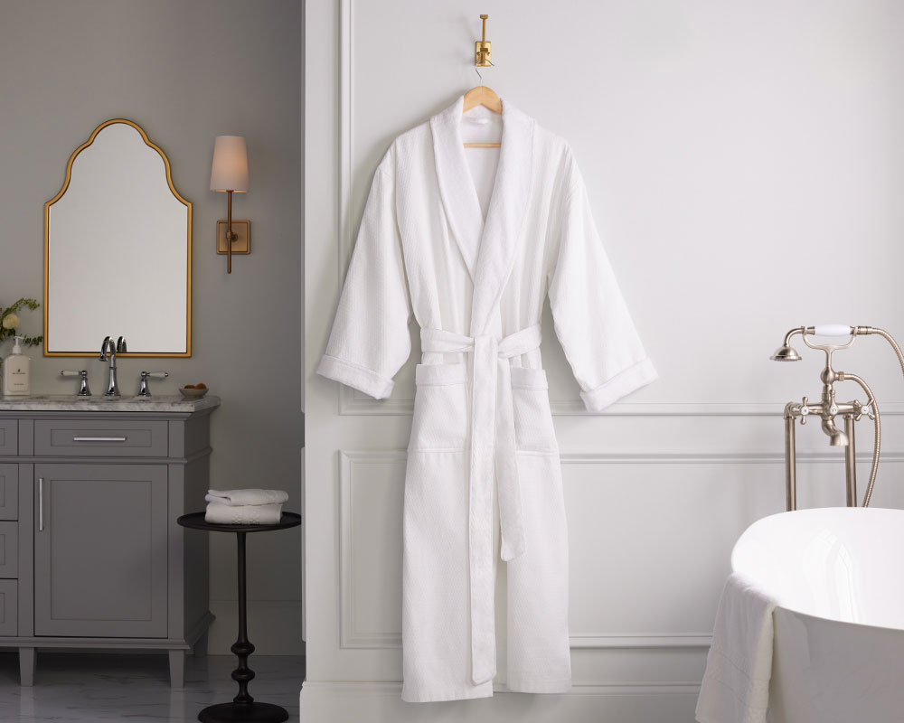 Diamond Waffle Robe - Luxury Linens, Bedding, Home Fragrance, and