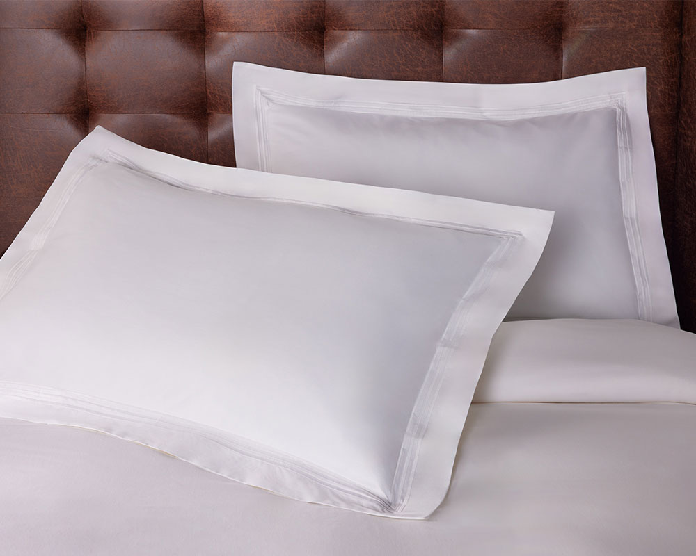 The Ritz-Carlton Hotel Shops - Triple Line Pillow Shams - Shop Frette  Linens, Decorative Throws and More from The Ritz-Carlton