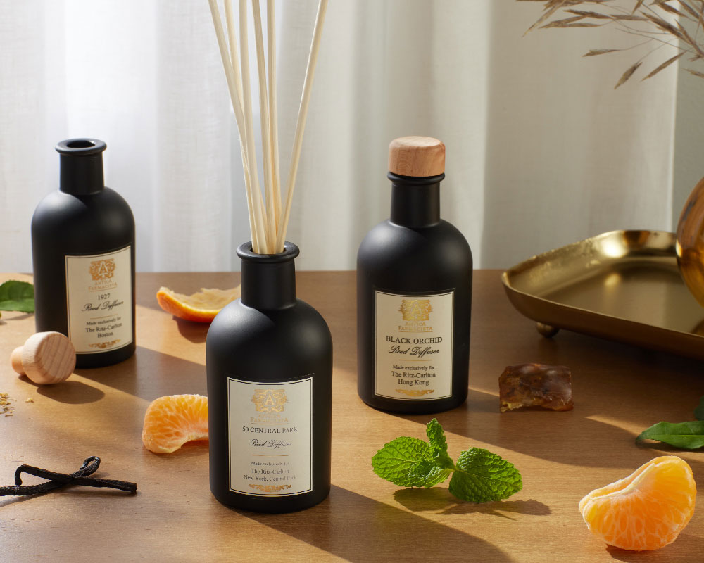 Black Reed Diffuser Set