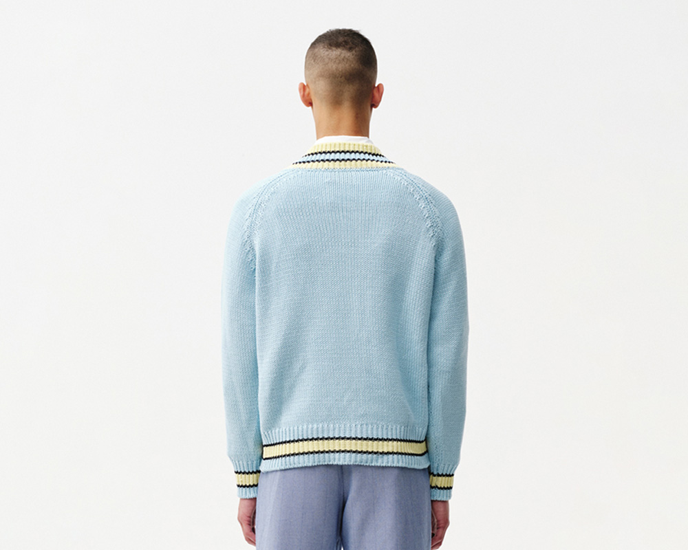 Ritz Carlton Light Blue V Neck Jumper